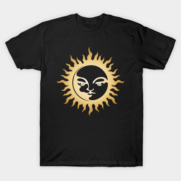 Sun face T-Shirt by martinussumbaji